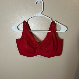 Vibrant Red Women's Bra
